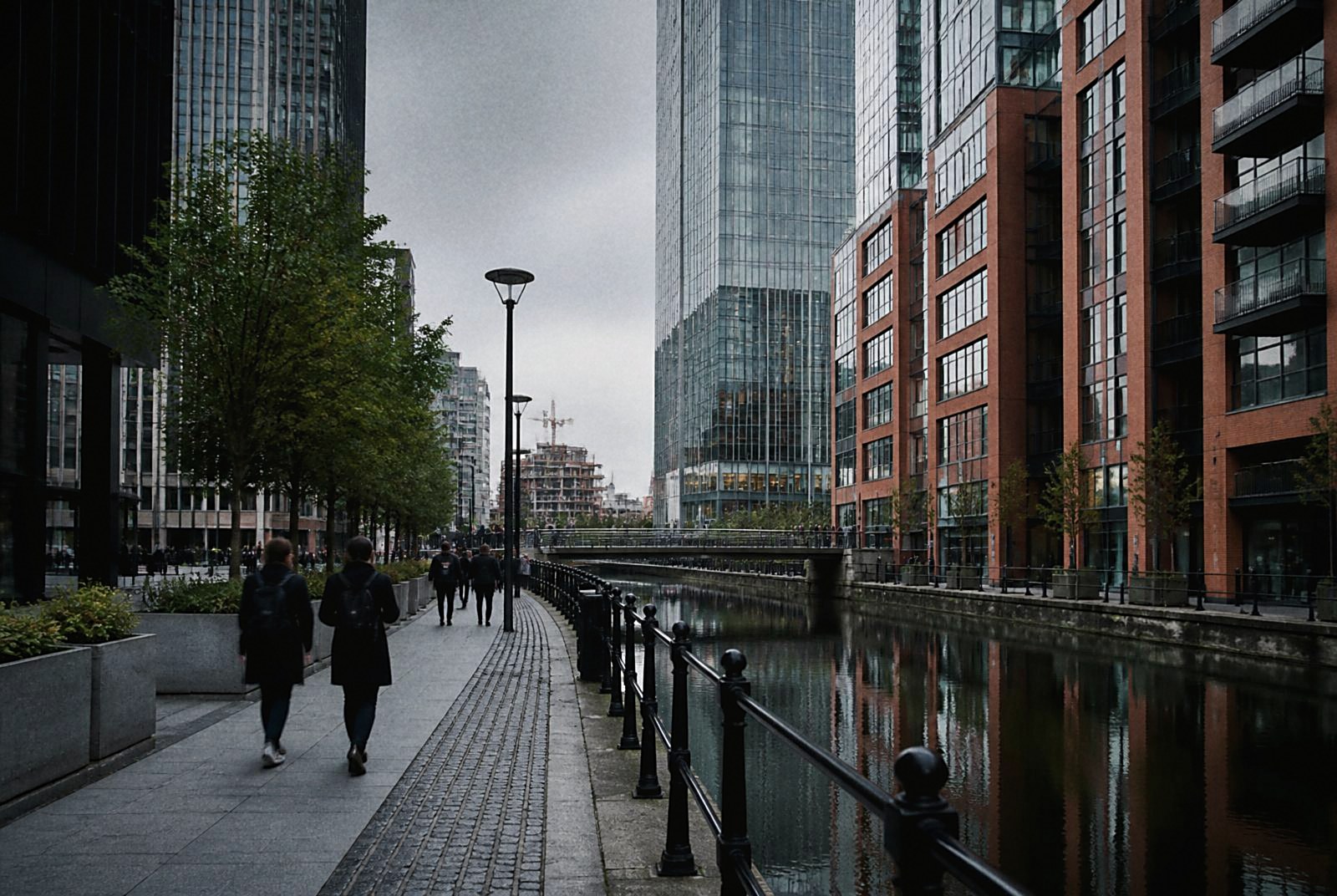 Modern Manchester business district